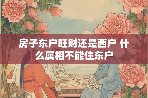 房子东户旺财还是西户 什么属相不能住东户