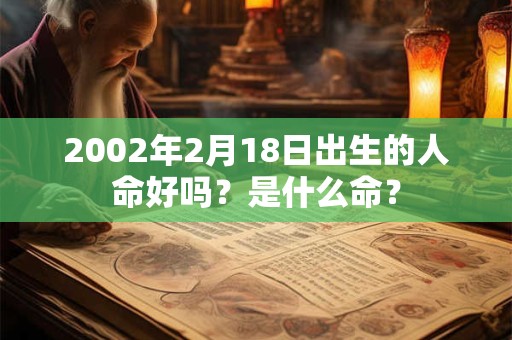 2002年2月18日出生的人命好吗？是什么命？