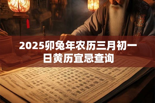 2025卯兔年农历三月初一日黄历宜忌查询