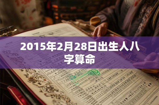 2015年2月28日出生人八字算命