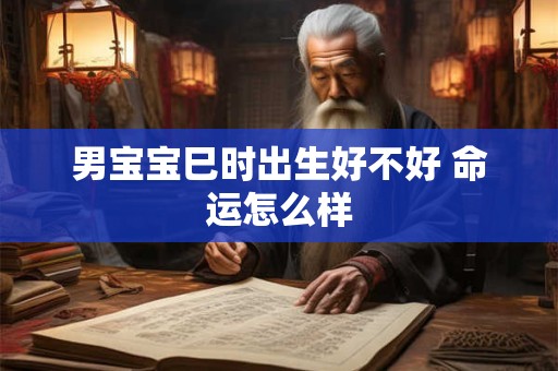 男宝宝巳时出生好不好 命运怎么样