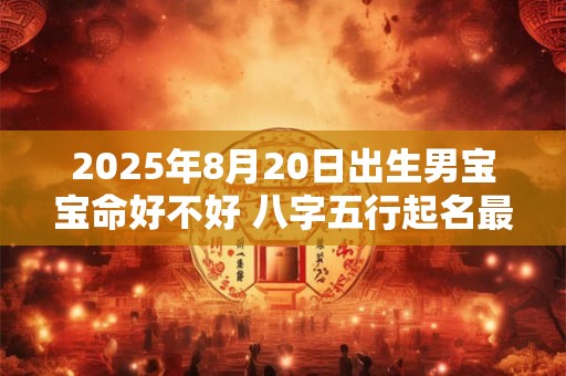 2025年8月20日出生男宝宝命好不好 八字五行起名最全款
