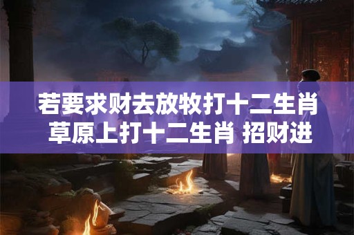 若要求财去放牧打十二生肖 草原上打十二生肖 招财进宝！