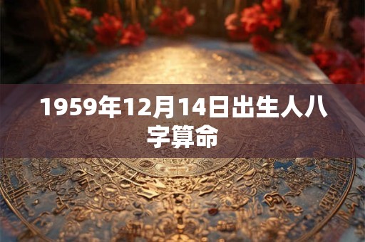 1959年12月14日出生人八字算命