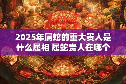 2025年属蛇的重大贵人是什么属相 属蛇贵人在哪个方向