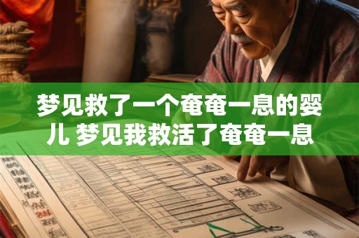 详细阅读:梦见救了一个奄奄一息的婴儿 梦见我救活了奄奄一息的婴儿有什么预兆 梦见救了一个奄奄一息的婴儿 梦见我救活了奄奄一息的婴儿有什么预兆