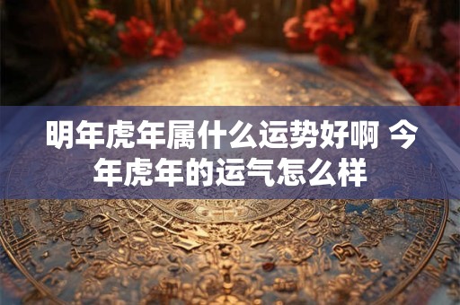 明年虎年属什么运势好啊 今年虎年的运气怎么样
