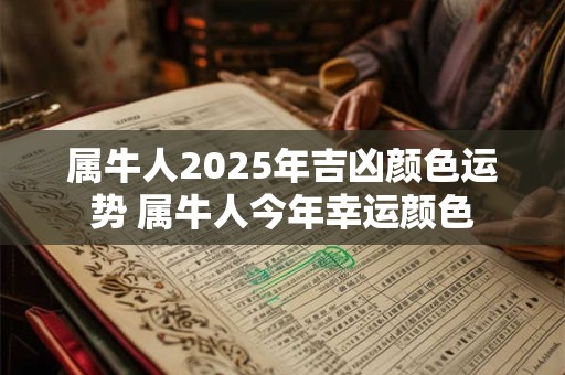 属牛人2025年吉凶颜色运势 属牛人今年幸运颜色 属牛人2025年吉凶颜色运势 属牛人今年幸运颜色