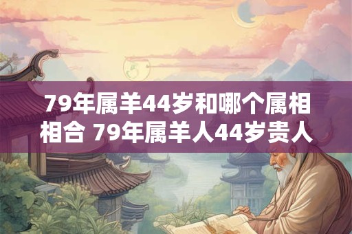 79年属羊44岁和哪个属相相合 79年属羊人44岁贵人属相是谁 79年属羊44岁和哪个属相相合 79年属羊人44岁贵人属相是谁