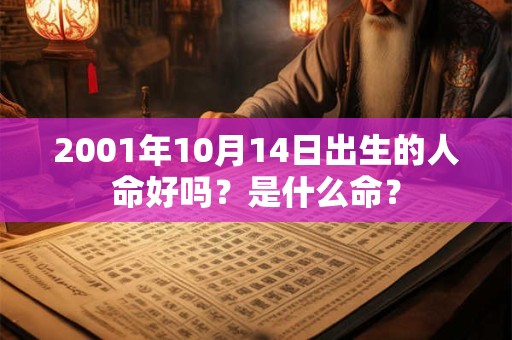 2001年10月14日出生的人命好吗？是什么命？