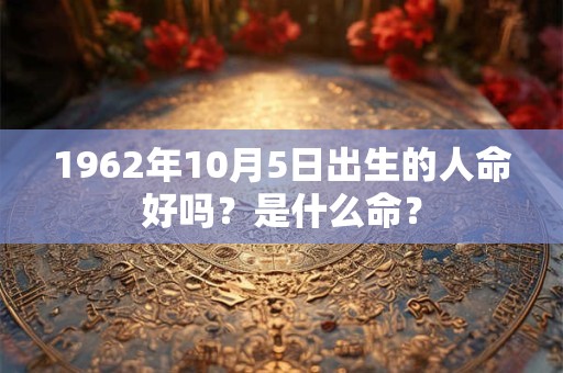 1962年10月5日出生的人命好吗？是什么命？