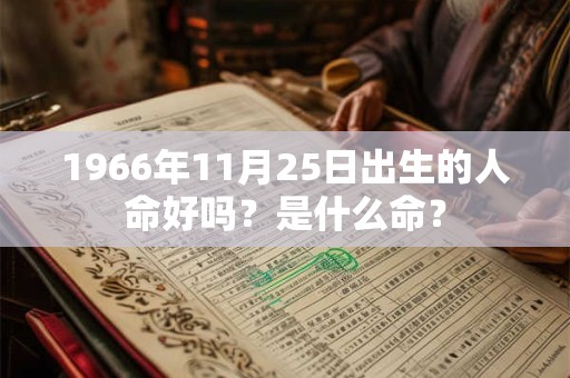 1966年11月25日出生的人命好吗？是什么命？
