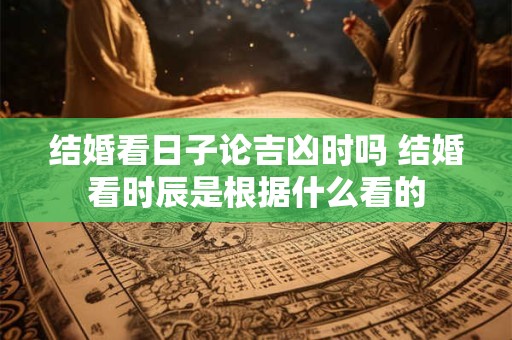 结婚看日子论吉凶时吗 结婚看时辰是根据什么看的