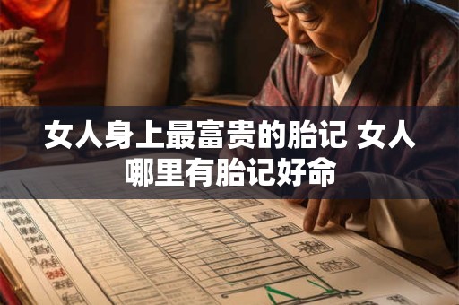 女人身上最富贵的胎记 女人哪里有胎记好命