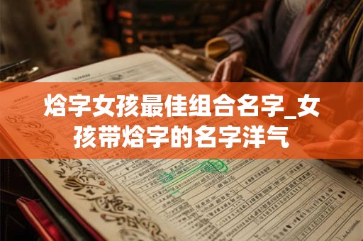 焓字女孩最佳组合名字_女孩带焓字的名字洋气