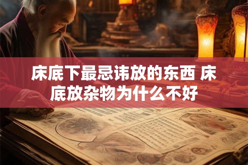 床底下最忌讳放的东西 床底放杂物为什么不好