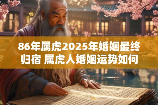 86年属虎2025年婚姻最终归宿 属虎人婚姻运势如何