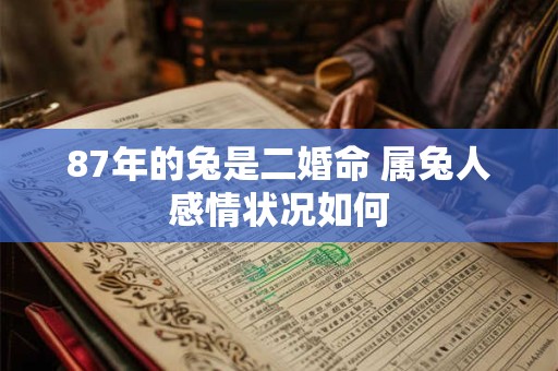 87年的兔是二婚命 属兔人感情状况如何