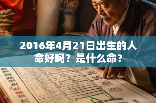 2016年4月21日出生的人命好吗？是什么命？
