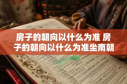 房子的朝向以什么为准 房子的朝向以什么为准坐南朝北好吗
