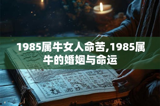 1985属牛女人命苦,1985属牛的婚姻与命运