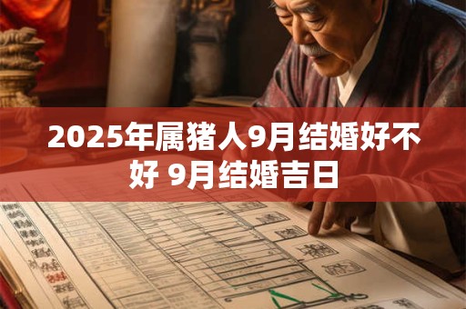 2025年属猪人9月结婚好不好 9月结婚吉日