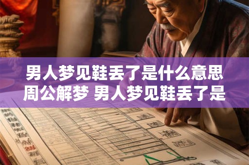 男人梦见鞋丢了是什么意思周公解梦 男人梦见鞋丢了是什么意思
