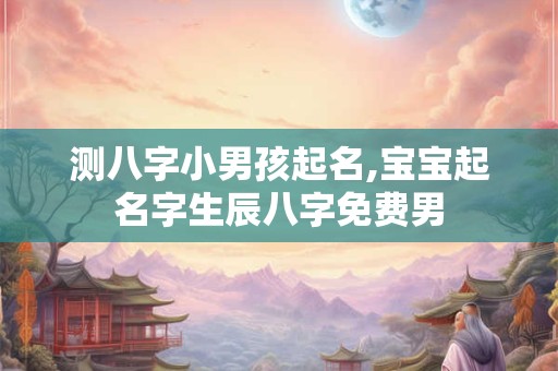 测八字小男孩起名,宝宝起名字生辰八字免费男