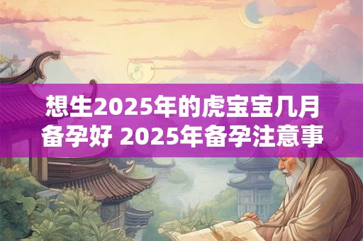 想生2025年的虎宝宝几月备孕好 2025年备孕注意事项