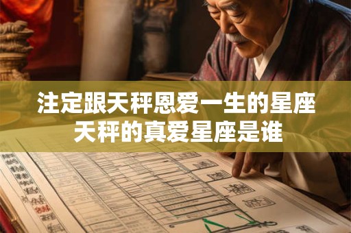 注定跟天秤恩爱一生的星座 天秤的真爱星座是谁