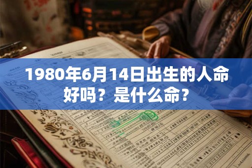 1980年6月14日出生的人命好吗？是什么命？