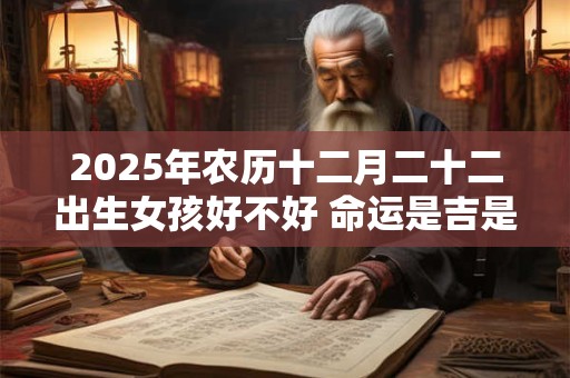 2025年农历十二月二十二出生女孩好不好 命运是吉是凶