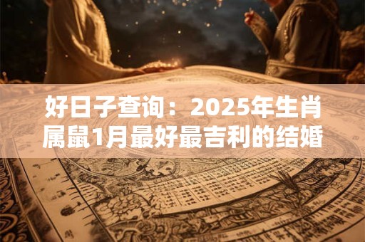好日子查询：2025年生肖属鼠1月最好最吉利的结婚吉日