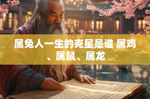 属兔人一生的克星是谁 属鸡、属鼠、属龙