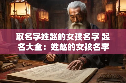 取名字姓赵的女孩名字 起名大全：姓赵的女孩名字
