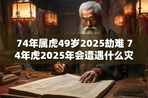 74年属虎49岁2025劫难 74年虎2025年会遭遇什么灾