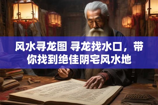 风水寻龙图 寻龙找水口，带你找到绝佳阴宅风水地