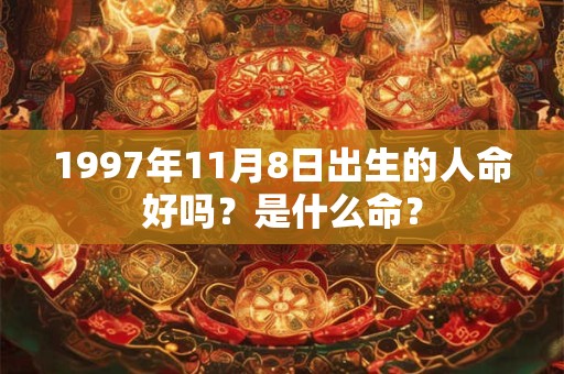 1997年11月8日出生的人命好吗？是什么命？