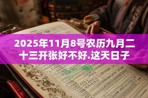 2025年11月8号农历九月二十三开张好不好.这天日子好吗？