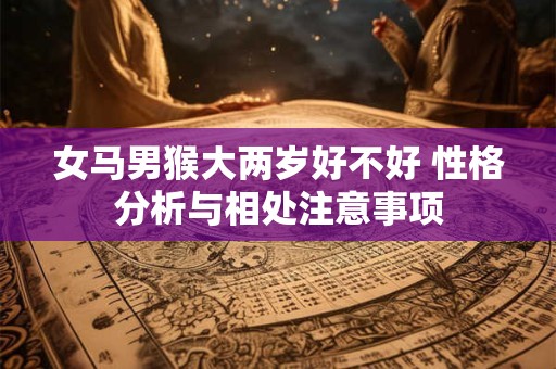 女马男猴大两岁好不好 性格分析与相处注意事项