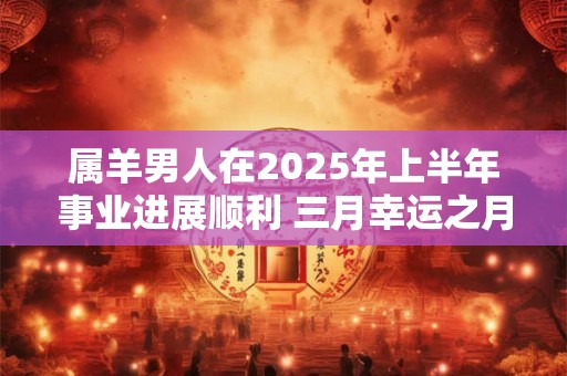 属羊男人在2025年上半年事业进展顺利 三月幸运之月