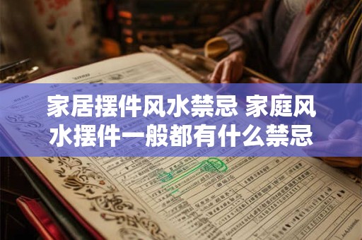 家居摆件风水禁忌 家庭风水摆件一般都有什么禁忌