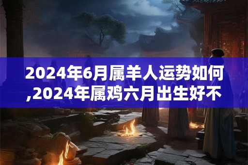 2024年6月属羊人运势如何,2024年属鸡六月出生好不