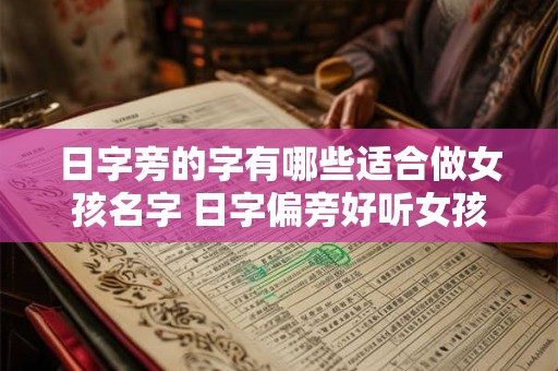 日字旁的字有哪些适合做女孩名字 日字偏旁好听女孩名字