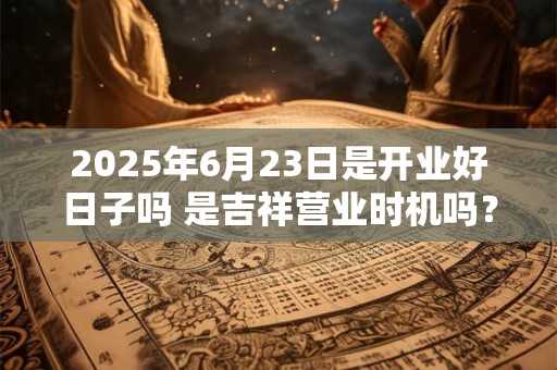 2025年6月23日是开业好日子吗 是吉祥营业时机吗？