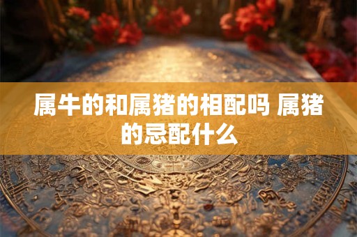 属牛的和属猪的相配吗 属猪的忌配什么
