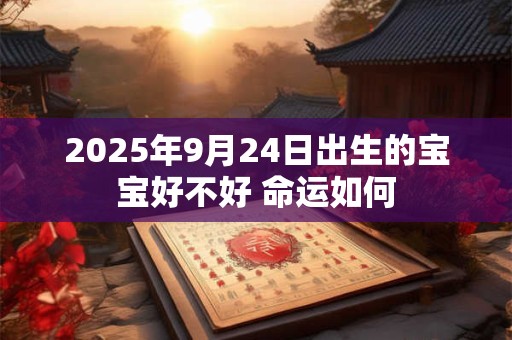 2025年9月24日出生的宝宝好不好 命运如何