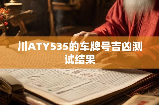 川ATY535的车牌号吉凶测试结果