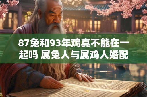87兔和93年鸡真不能在一起吗 属兔人与属鸡人婚配指数