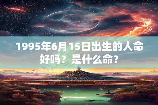 1995年6月15日出生的人命好吗？是什么命？